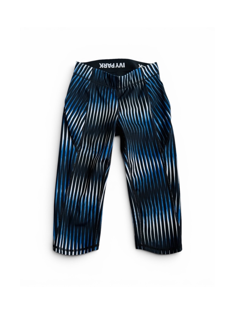 ★ IVY PARK NWOT Mid Rise Kaleidoscope Fashion Forward Capri Leggings - Blue ★